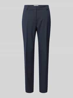 Christian Berg Woman Selection Slim fit stoffen broek met persplooien
