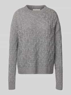 Christian Berg Woman Gebreide pullover van kasjmier met ronde hals