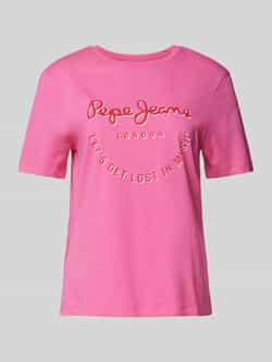 Pepe Jeans T-shirt met labelprint model 'RUMER'