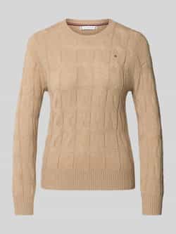 Tommy Hilfiger Regular fit gebreide pullover van pure wol