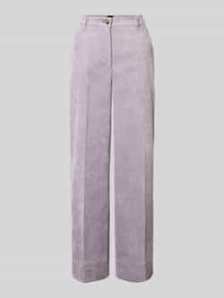 Boss Orange Wide leg corduroy broek met riemlussen model 'TACODI'