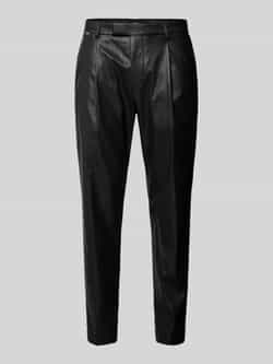 CINQUE Slim fit pantalon in leerlook model 'SALTO'