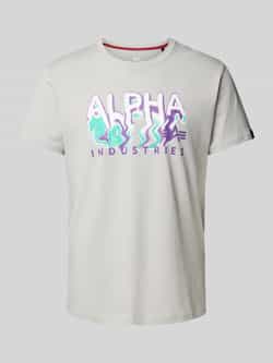 Alpha industries T-shirt met labelprint model 'Nebula'