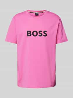 Boss T-shirt met labelprint