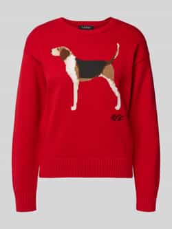 Lauren Ralph Lauren Gebreide pullover met motief en ronde hals model 'RIEDNEE'