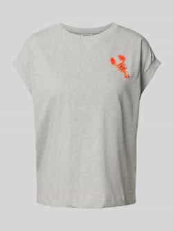 Essentiel Antwerp T-shirt met motiefstitching model 'Hobster'