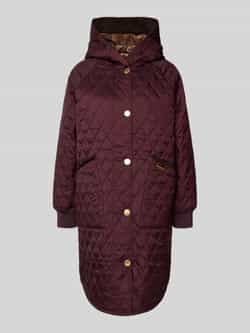 Barbour Relaxed fit gewateerde lange jas met corduroy model 'HILARY'