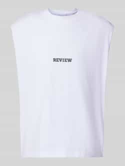 REVIEW Tanktop met labelprint