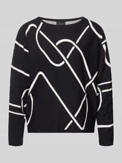 S.Oliver BLACK LABEL Regular fit pullover van viscosemix