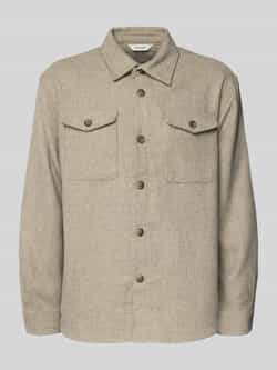 Selected Homme Regular fit overhemdjack met wol model 'LOSEPABLO'