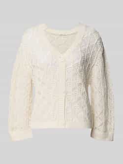 Tom Tailor Denim Relaxed fit gebreid jack van katoenmix