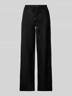 Lauren Ralph Lauren Loose fit linnen broek met elastische band model 'JOVONIE'