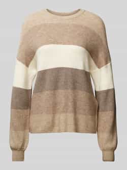 Only Gestreepte pullover met ronde hals model 'ATIA'
