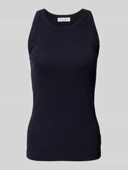 Marc O'Polo Shaped fit tanktop van geribde jersey met ronde hals