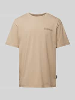 Napapijri Heren Albula Korte Mouw T-Shirt Beige Heren