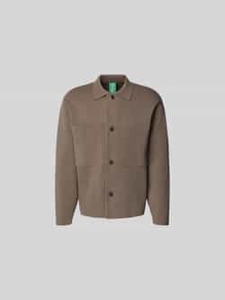 Gebreid jack met knoopsluiting