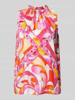 Emily Van den Bergh Blouseshirt van viscose met opstaande kraag