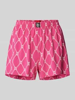 HUGO Regular fit korte pyjamabroek met elastische band model 'NIKA'