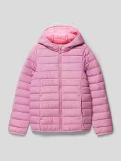 S.Oliver gewatteerde tussenjas roze Meisjes Polyester Capuchon Effen 116