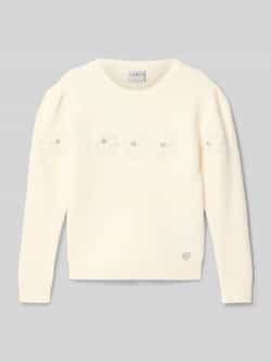 Guess Gebreide pullover met siersteentjes