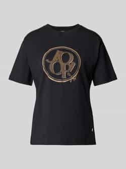 Joop! T-shirt met labelprint model 'Tashi'