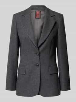 Stefanel Regular fit blazer met klepzakken