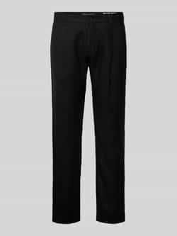 Marc O'Polo Tapered linnen broek met bandplooi model 'OSBY JOGGER'