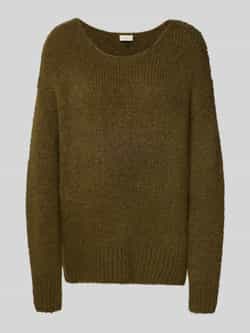 Milano italy Loose fit gebreide pullover met mix van wol en alpaca