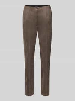 Betty Barclay Broek in leerlook met lengtenaden