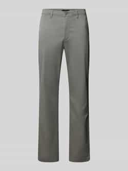 Tommy Hilfiger Chino DENTON CHINO SATIN met achterzakken met knoop logo-borduursel