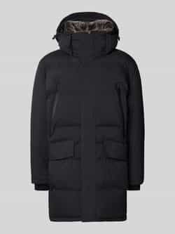 Strellson Regular fit lange jas met afneembare capuchon