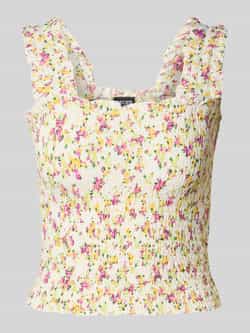 Pieces Slim fit top met all-over motief model 'TAYLIN'