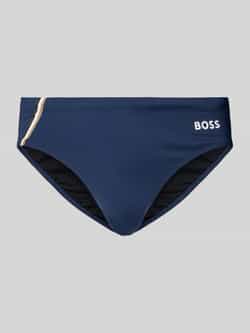 BOSS Zwembroek Brief John met contrasterende logo-opdruk