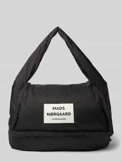 MADS NØRGAARD Handtas met labelpatch en hengsel