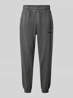 Pegador Tapered fit sweatpants met labelstitching