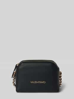 Valentino by Mario Valentino Zwarte Crossbody Tas met Ketting en Rits Black Dames