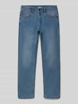 S.Oliver RED LABEL Straight leg jeans van katoenmix