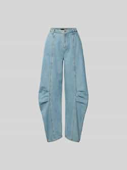 Loose fit jeans van katoen