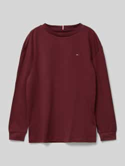 Tommy Hilfiger longsleeve Roze Jongens Katoen Ronde hals Effen 140