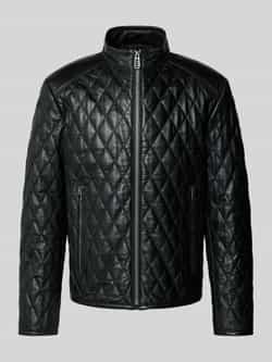JOOP! Collection Leren jack met structuurmotief