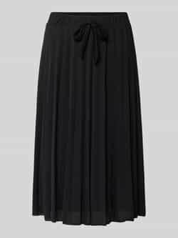 GUIDO MARIA KRETSCHMER WOMAN Knielange plooirok met elastische band model 'Tenea'