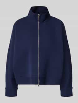 relaxed fit jack in tricotlook met opstaande kraag