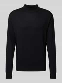 SCOTCH & SODA Heren Truien & Vesten Dropped Shoulder Mock Neck Pullover Zwart