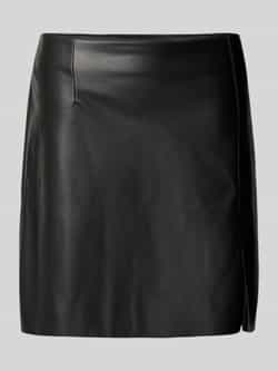 Vero Moda Imitatieleren rok VMNELLY HR SHORT PL SKIRT NOOS