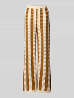 P&C* curated by Anna Schürrle Straight leg gebreide broek met ajoupatroon
