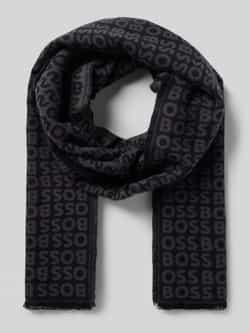 Boss Sjaal van viscose met labeldetail model 'Tadic'