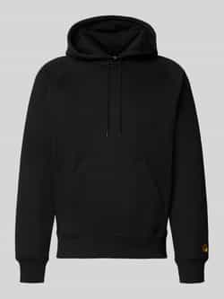 Carhartt Work In Progress Hoodie met kangoeroezak en labelstitching
