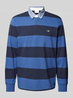 Gant Poloshirt met lange mouwen REG CHAMBRAY STRIPE HEAVY RUGGER