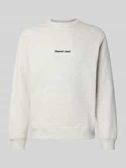 jack & jones Sweatshirt met ronde hals en labelstitching
