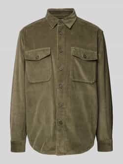 Tommy Hilfiger Regular fit overhemdjack met knoopsluiting model 'CORDUROY'